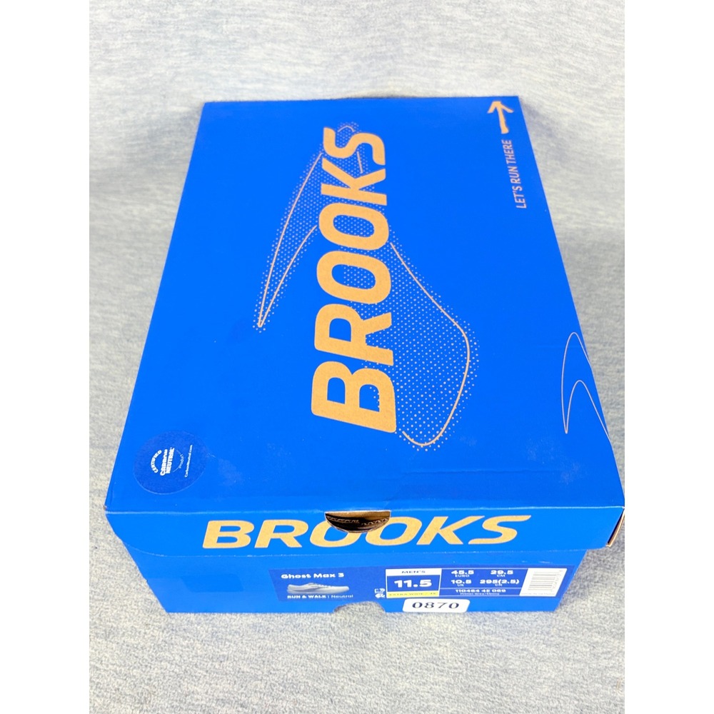 Brooks Ghost Max 3 Running Sneakers Mens 11.5 XW 4E Grey Black Comfort Light - Picture 10 of 10